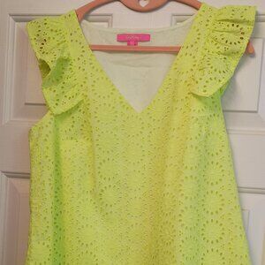 Lily Pulitzer Lina Eyelet Top